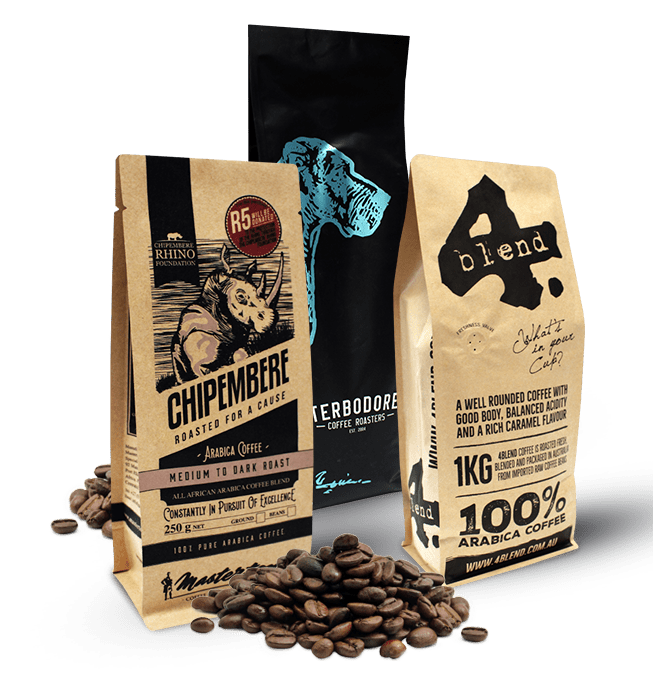 3 Coffee bags packaging examples