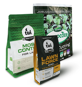 Examples of gardening products packaging