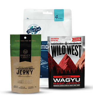 3 examples of meat packaging bags
